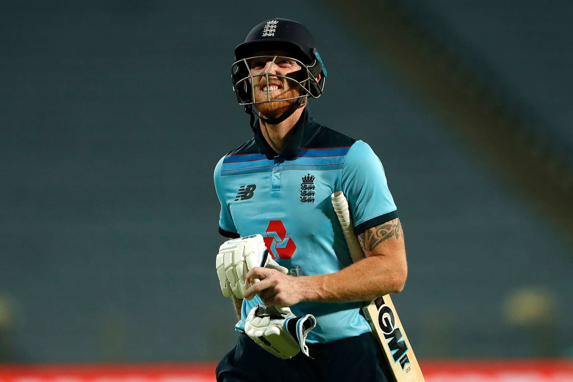 Ben Stokes of England during the 2nd One Day International match between India and England held at the Maharashtra Cricket Association Stadium, Pune, India on the 26th March 2021
