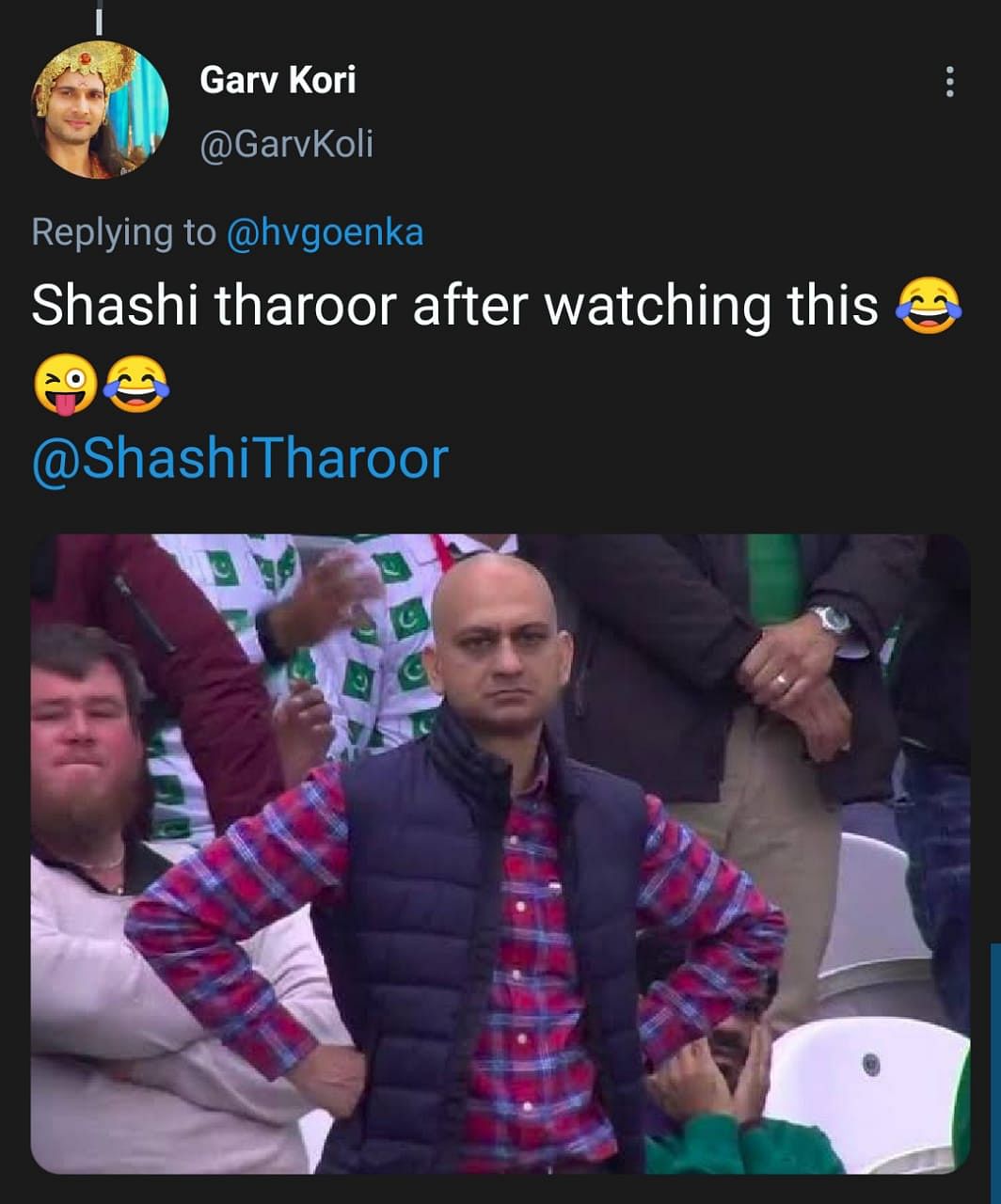 Pakistani comedian Akbar Chaudhry even made  Tharoor laugh at the video!