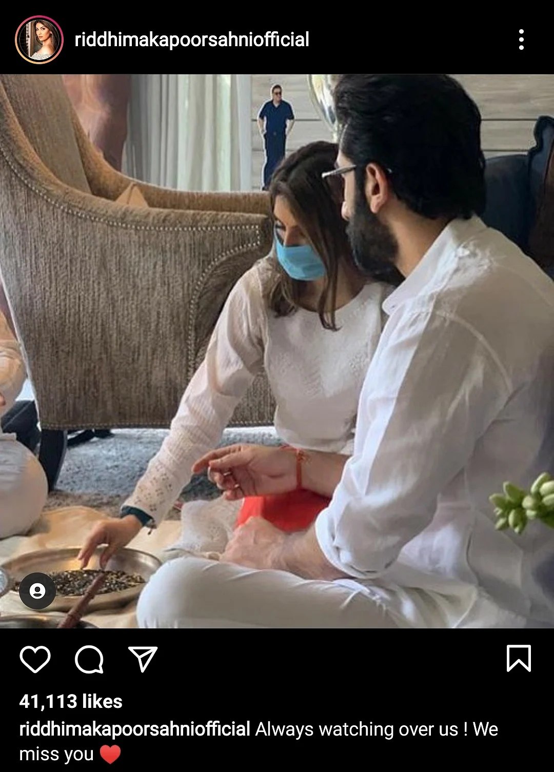 Ranbir & Riddhima Participate in 11th Month Prayer Meet for Rishi