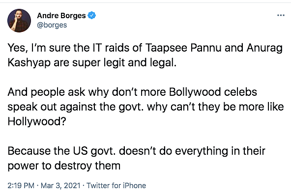 Twitter Reacts to Income Tax Raids at Taapsee, Anurag's Properties