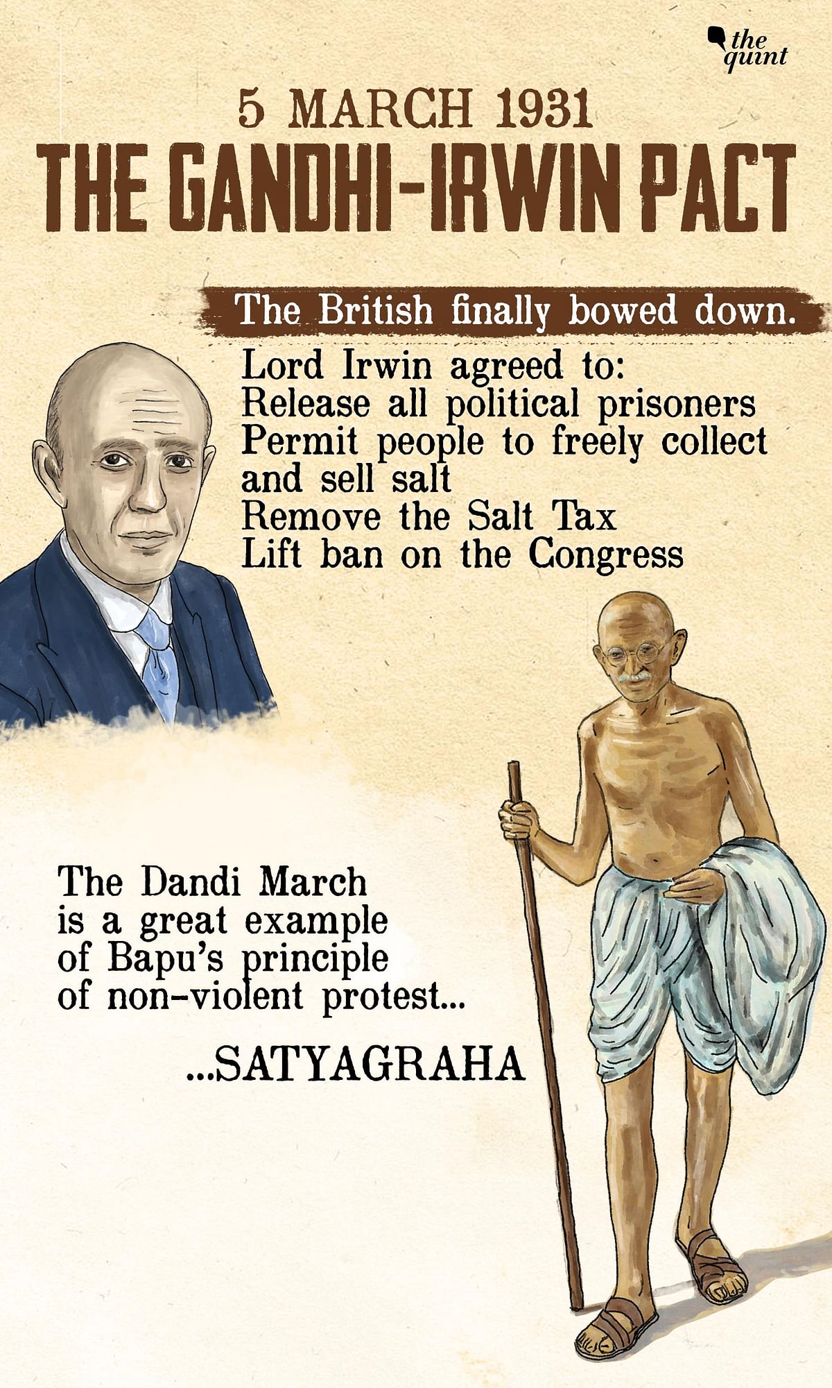 In March 1930, Gandhi led a historic Dandi March against the British govt’s unfair Salt Tax & shook its foundation.