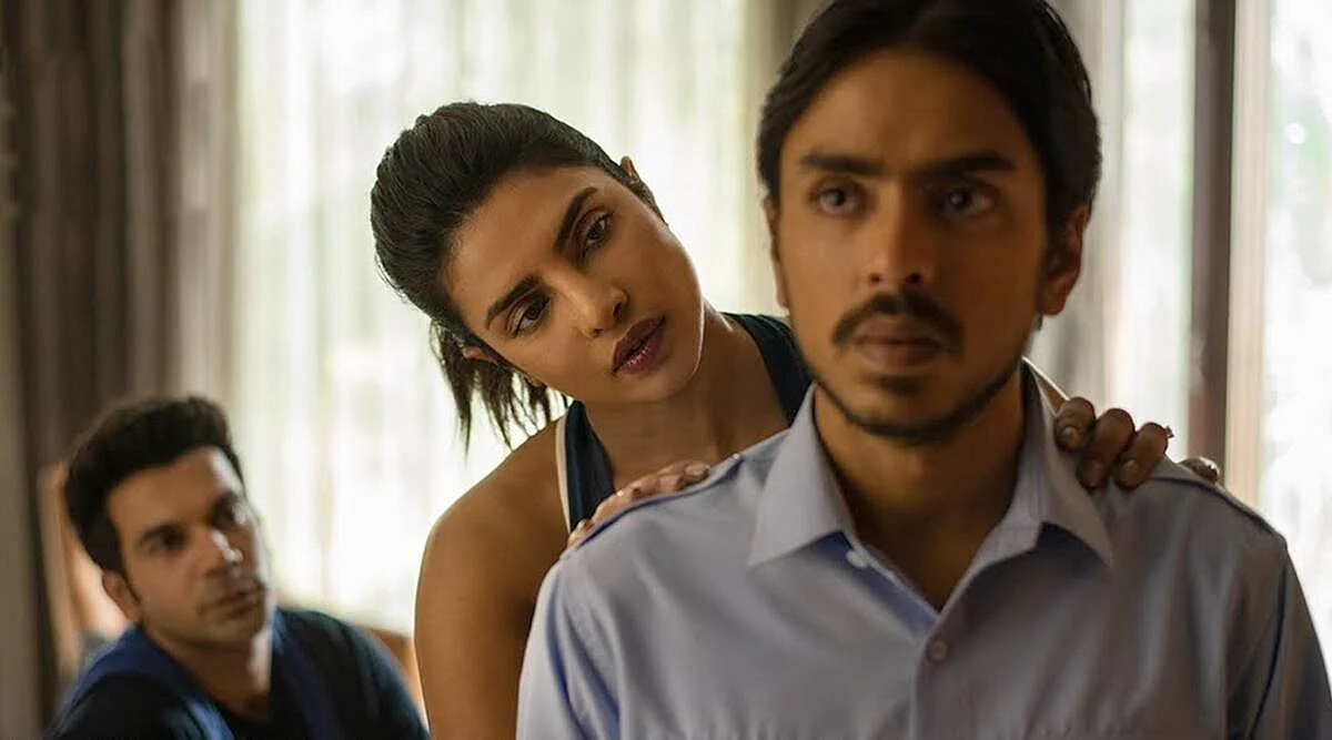 A still from <i>The White Tiger</i>.