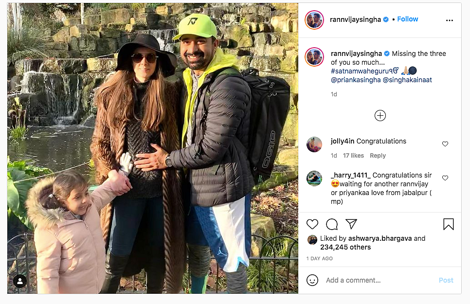 Rannvijay Singha And Wife Prianka Expecting Their Second Child
