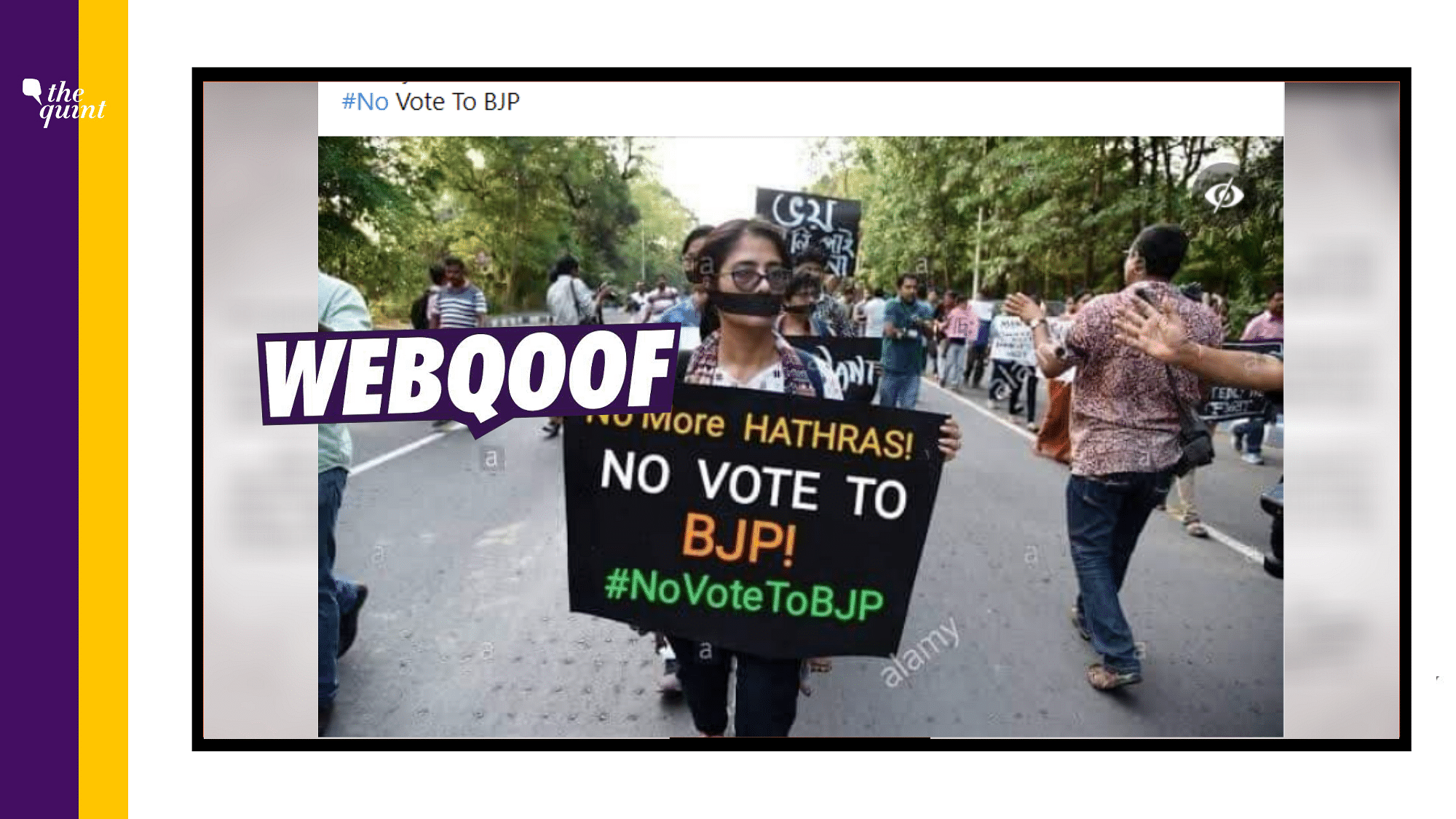 Fact-Check | We found that the image was from a 2018 rally organised by journalists in West Bengal against the TMC government.