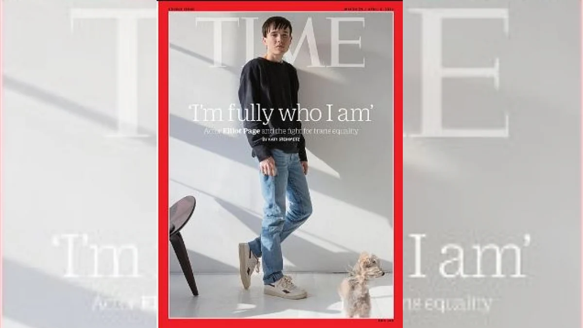 Elliot Page on the cover of Time Magazine