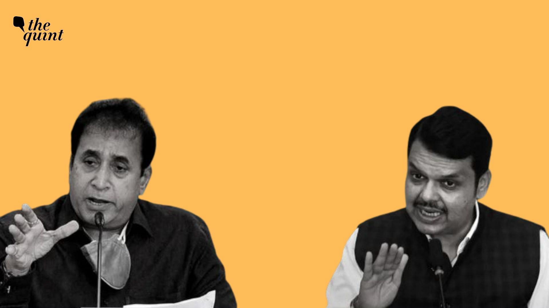 Anil Deshmukh (L) and Devendra Fadnavis (R).