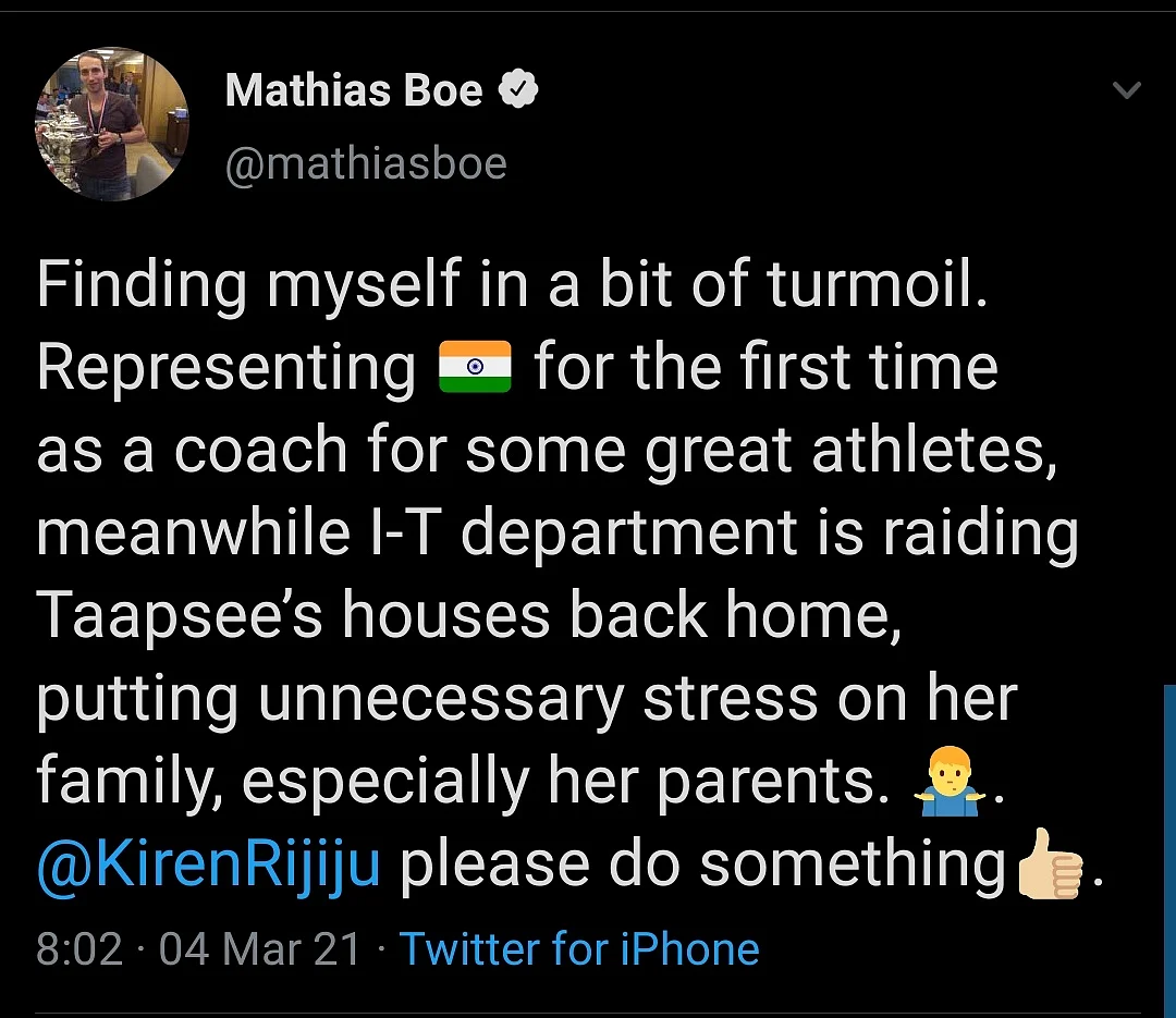 Nirmala Sitharaman, Taapsee’s Boyfriend React to IT Raids