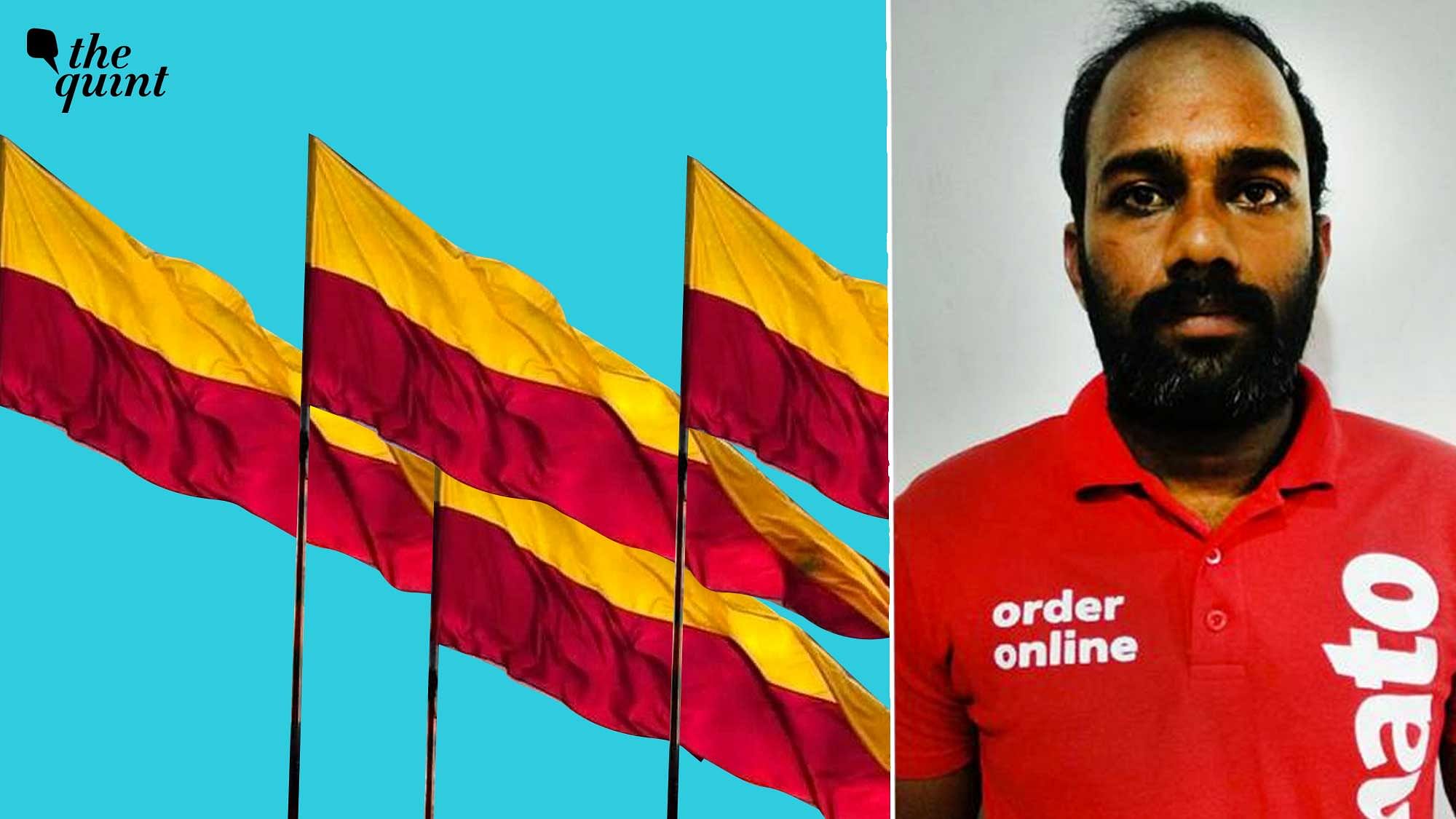 Kamaraj, a Zomato delivery executive and Hitesha Chandranee, a software professional, have accused each other of assault. Kamaraj now has the support of Kannada language organisations