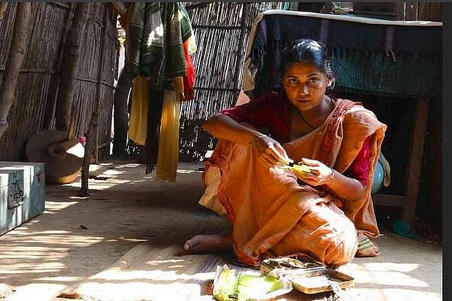 Usha Jadhav in a still from <i>Mai Ghat</i>.