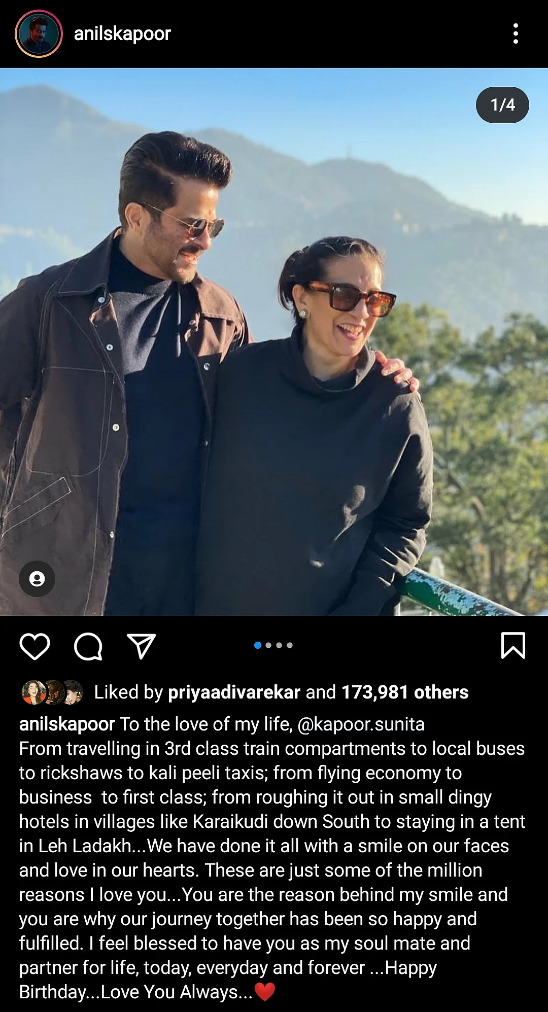 Anil Kapoor, Sonam and Rhea Wish Sunita Kapoor on Her Birthday