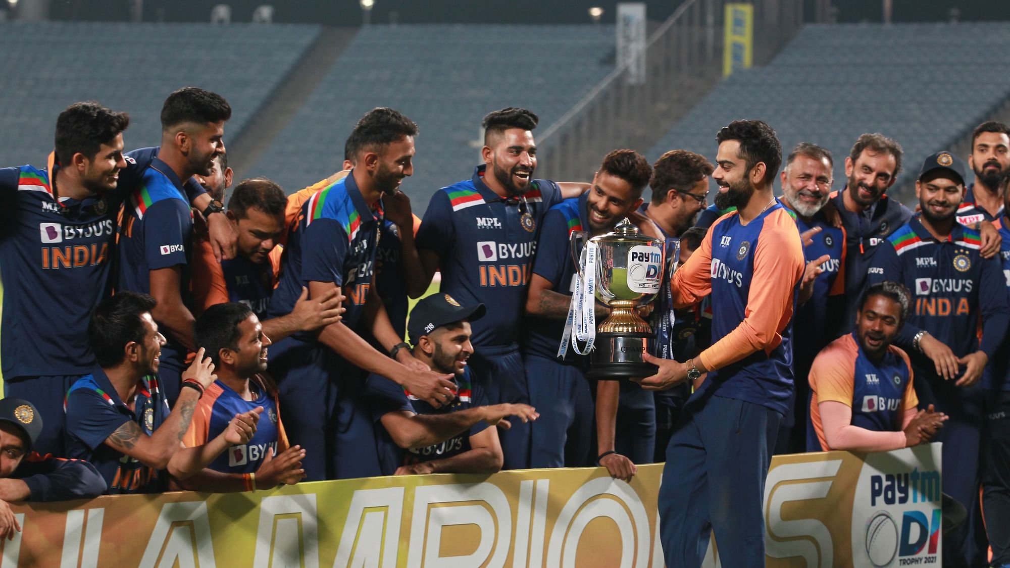 Virat Kohli’s Indian team won the ODI series against England 2-1.