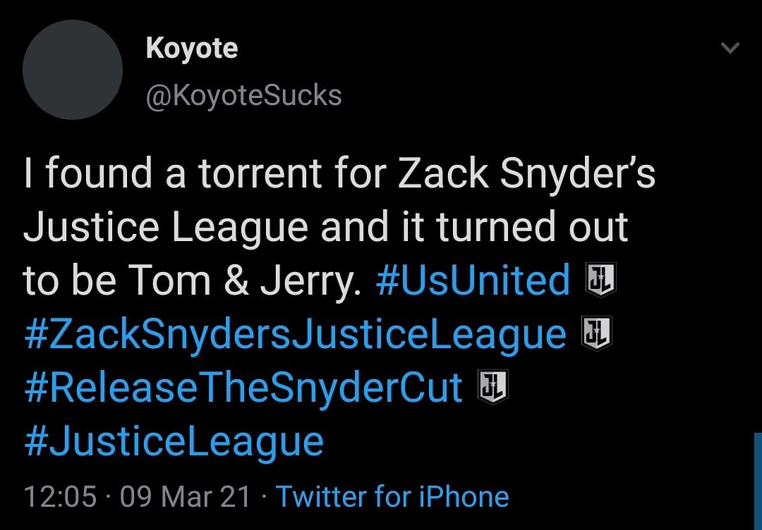 Zack Snyder’s director’s cut of ‘Justice League’s started playing as subscribers were watching ‘Tom & Jerry’