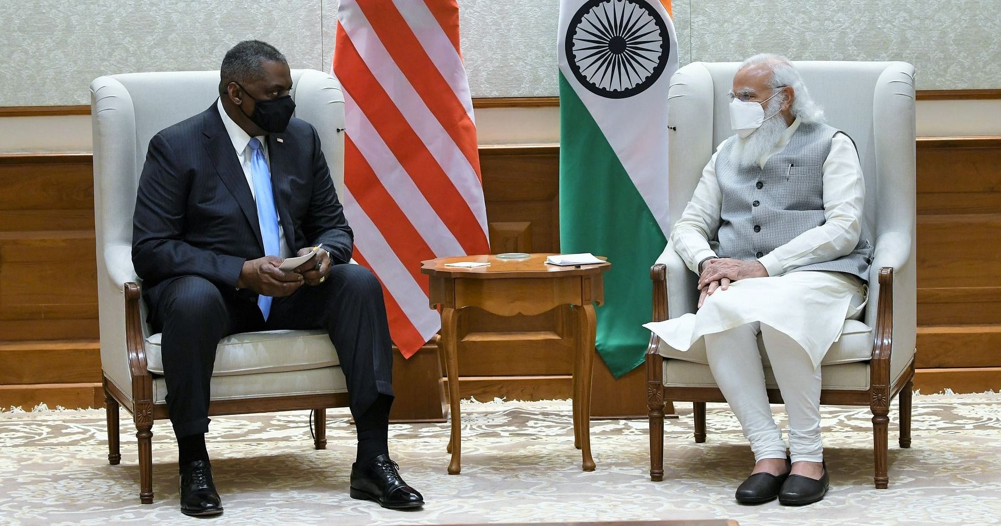 ‘Conveyed Regards to Prez Biden’: PM Modi Meets US Def Sec Austin