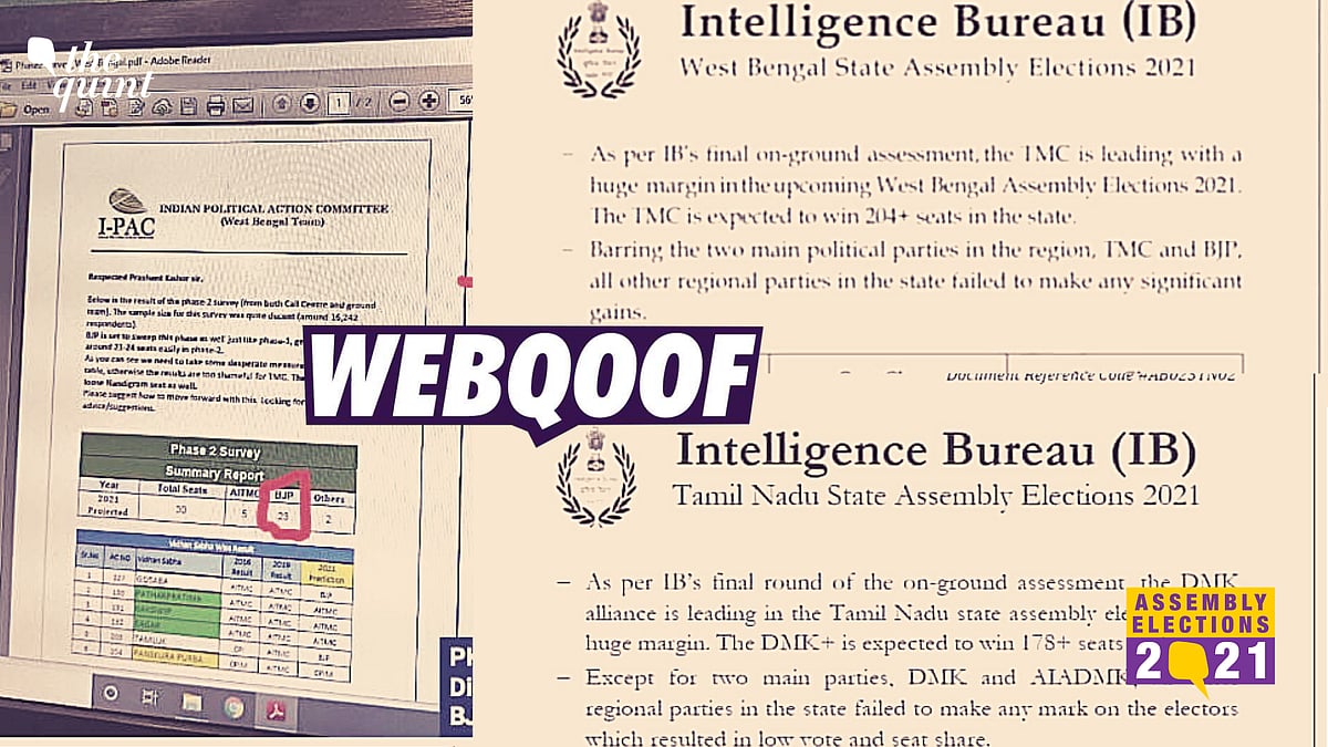 The three surveys being circulated on social media ahead of the Assembly elections are fake.