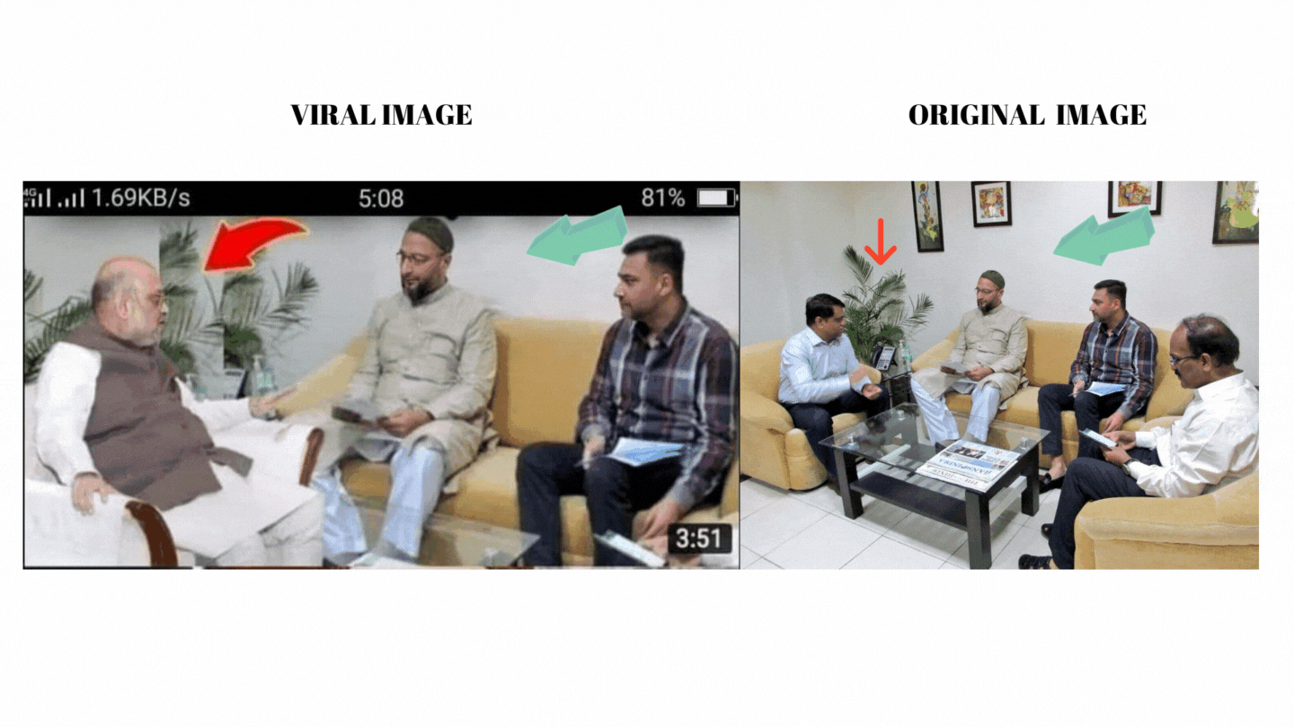 Left: Viral image. Right: Original image.