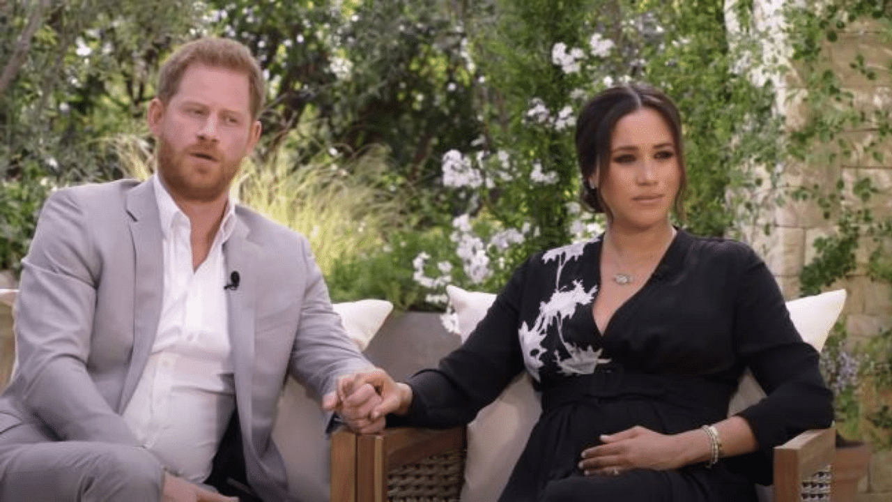 Meghan Markle and Prince Harry in the interview with Oprah Winfrey