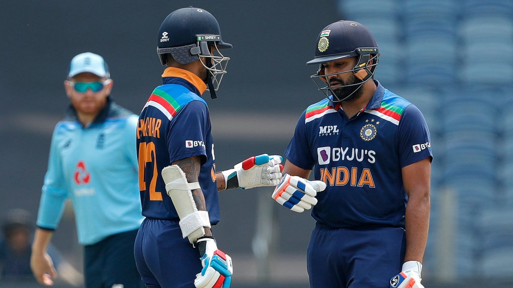 Rohit Sharma and Shikhar Dhawan opened the batting for India in the first ODI.&nbsp;