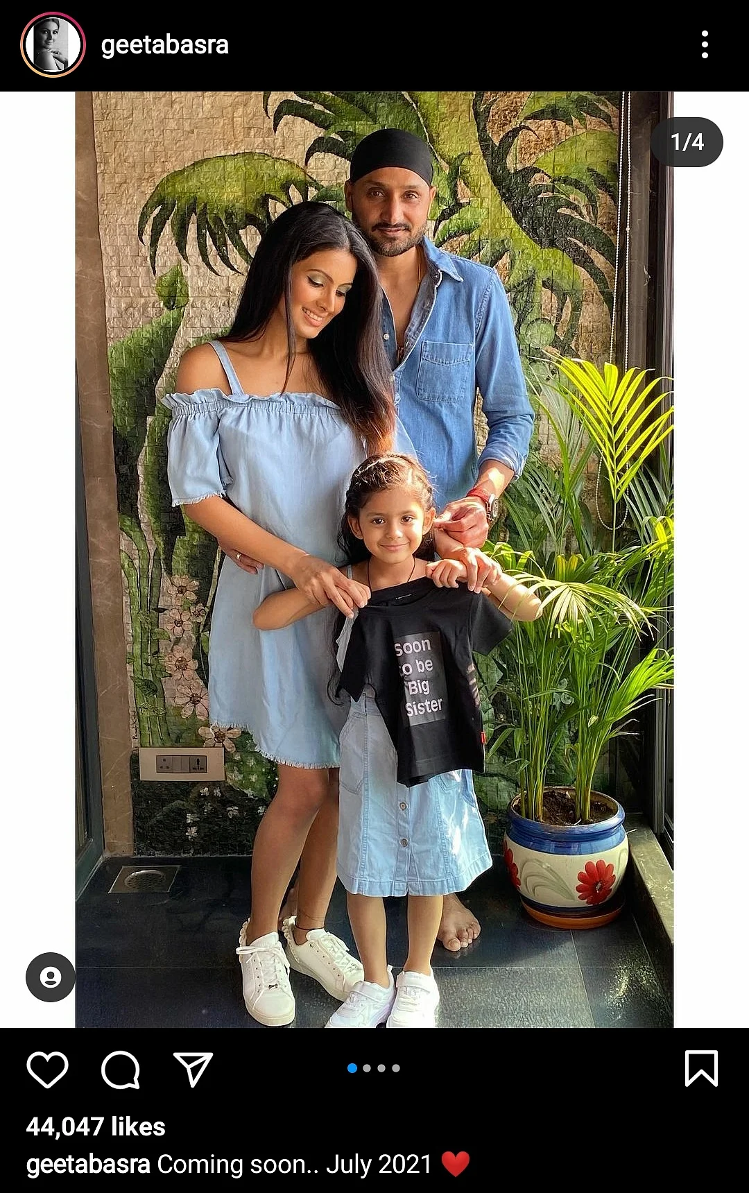 Geeta Basra, Harbhajan Singh Set To Welcome Second Child