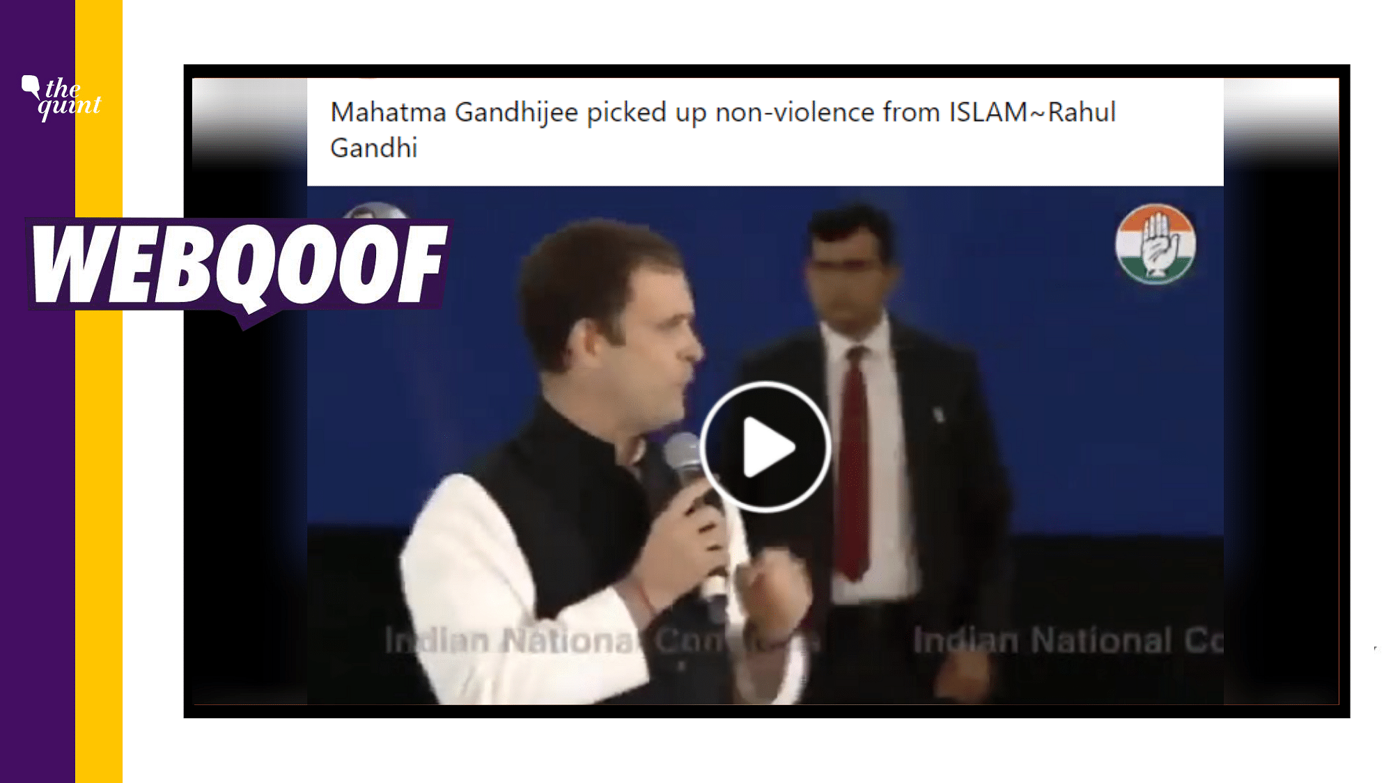 A video of Congress leader Rahul Gandhi addressing the Indian diaspora in Dubai has been revived on social media with a false claim.