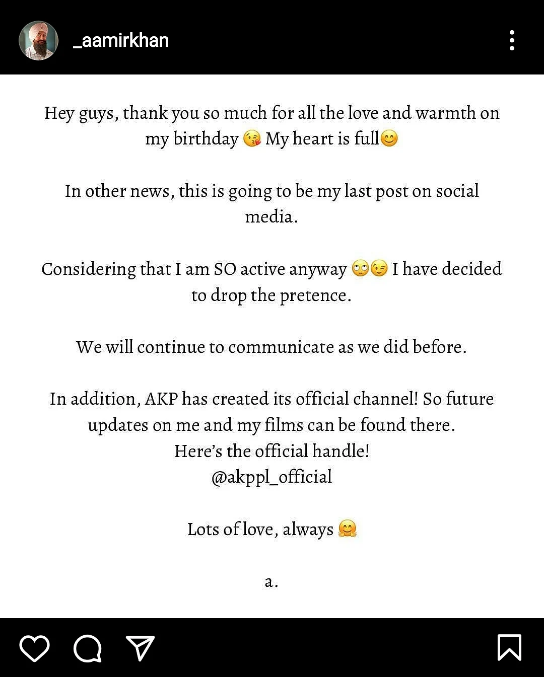 Day After Birthday, Aamir Says He is Quitting Social Media