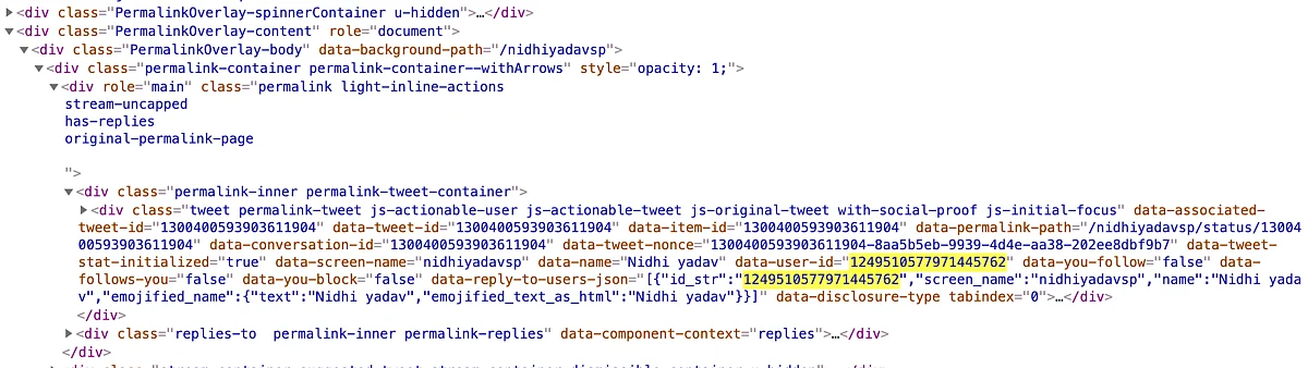 Code of webcache page of imposter account @nidhiyadavsp