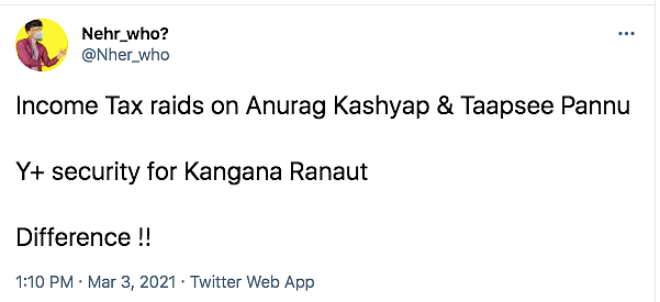 Twitter Reacts to Income Tax Raids at Taapsee, Anurag's Properties