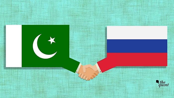 Image of Pakistan flag and Russian flag used for representational purposes.