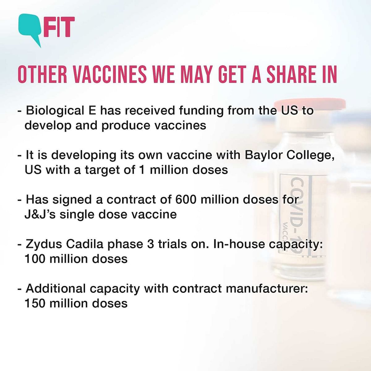 As India adds Sputnik V to its vaccine arsenal, what pool of vaccines does India have access to?