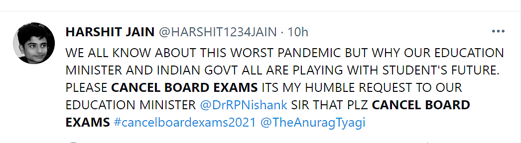 Amid Rising Cases, Students Call to Cancel Board Exams
