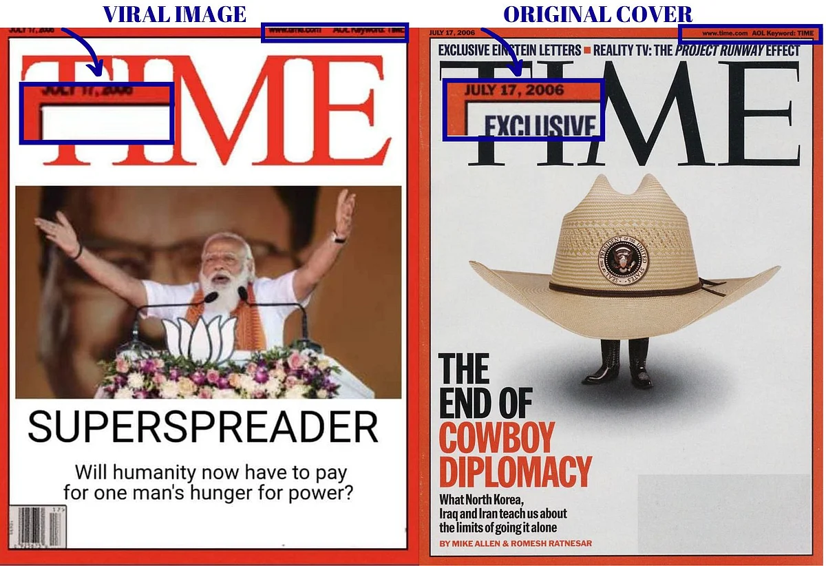 This TIME Mag Cover Calling PM Modi ‘Superspreader’ Is Morphed