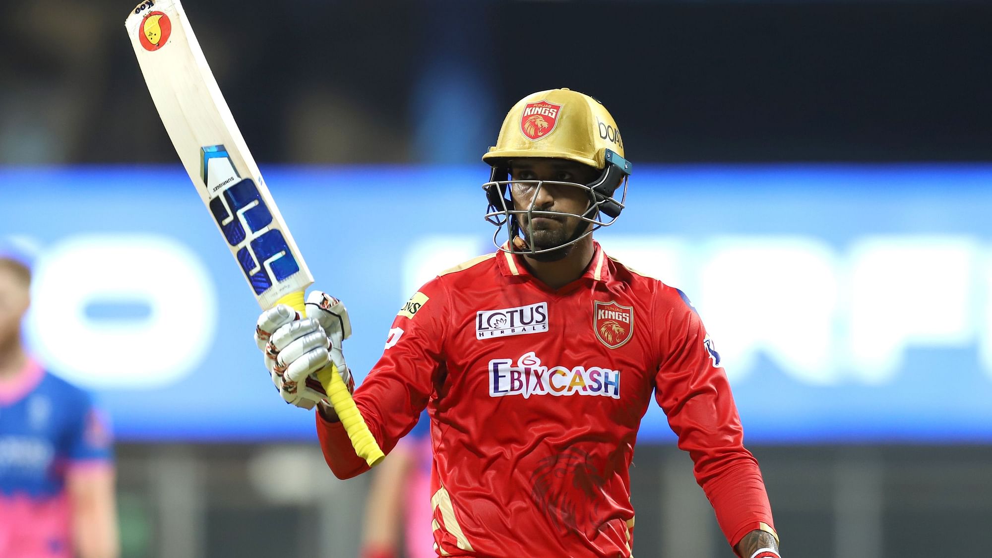 The 25-year-old scored a half century for Punjab Kings on Monday night vs RR.