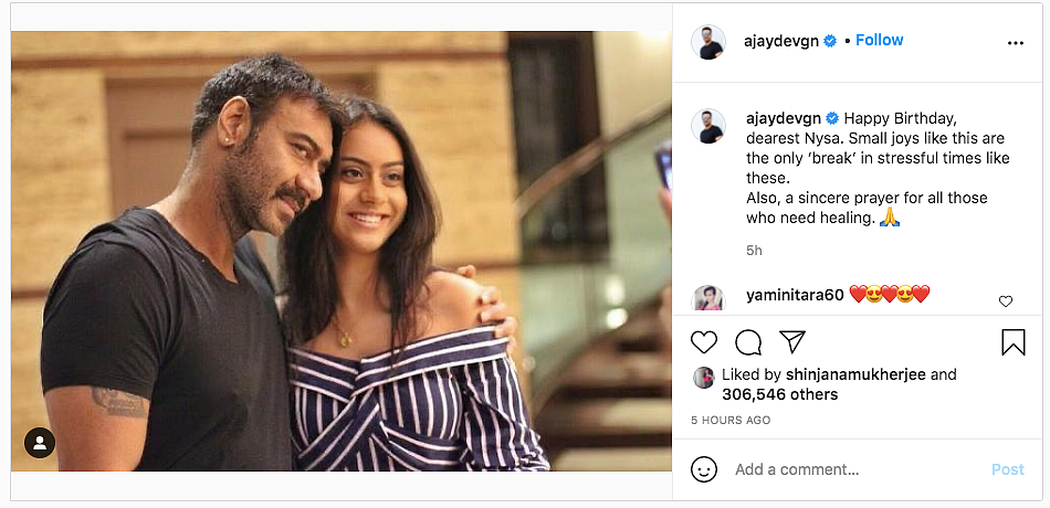 Ajay Devgn & Kajol Post Adorable Birthday Messages For Nysa