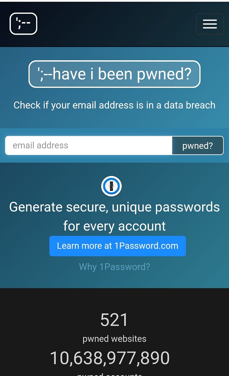 Search your username on ‘haveibeenpwned’.com and click on ‘pwned?’