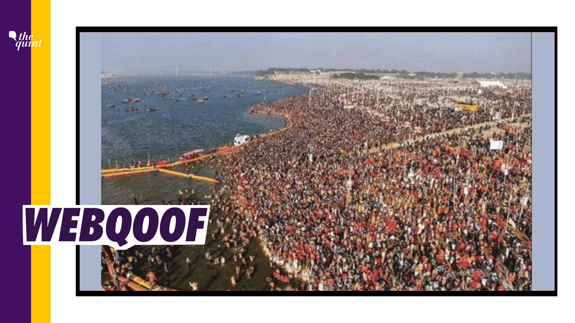 Fact-Check | We found that the viral image was actually from Prayag <i>Kumbh</i> that took place in 2019 in UP’s Prayagraj.