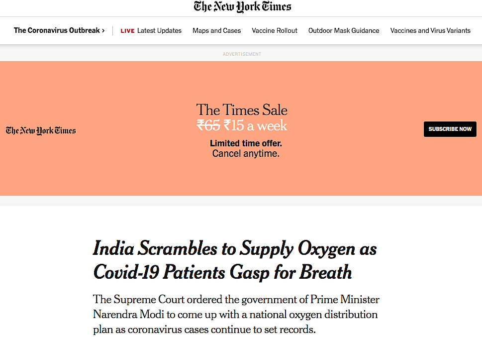 ‘PM Suffers From Overconfidence’: Global Media on India’s 2nd Wave