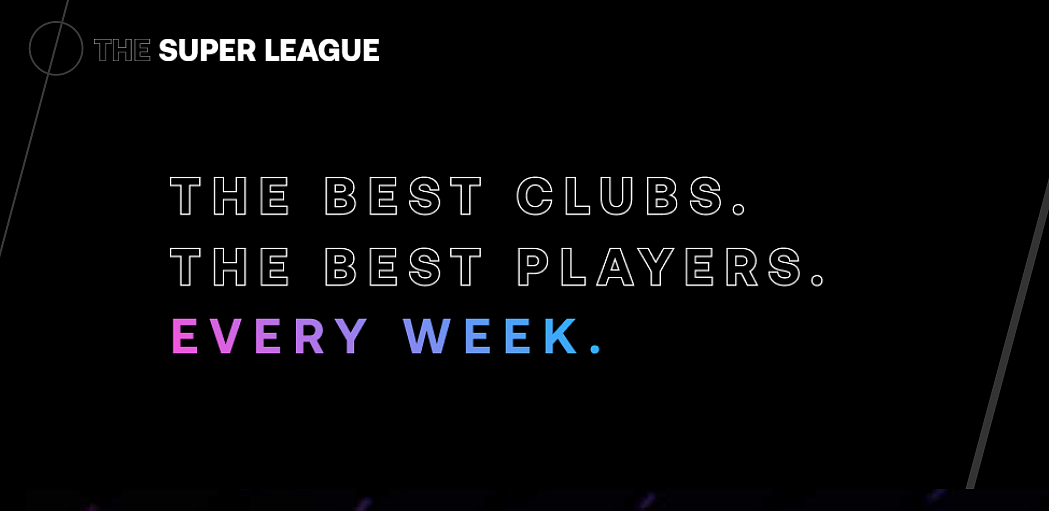 A screenshot from the Super League’s website.