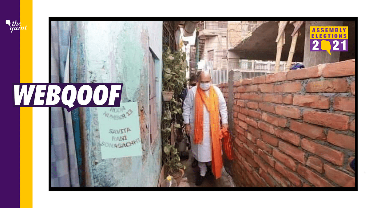 Amit Shah’s Image Edited to Claim He Visited Sonagachi Area in WB
