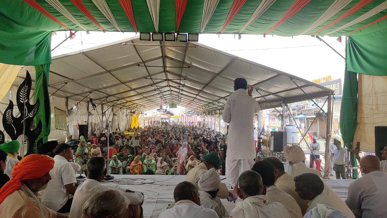  Image of a Samyukt Kisan Morcha gathering used for representational purposes.