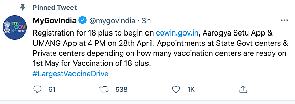 Phase-3 Vaccine Registration Begins Today, But Not Without ...