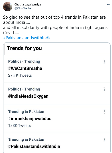 Pakistanis Send Messages of Hope to Indians Amid COVID Crisis