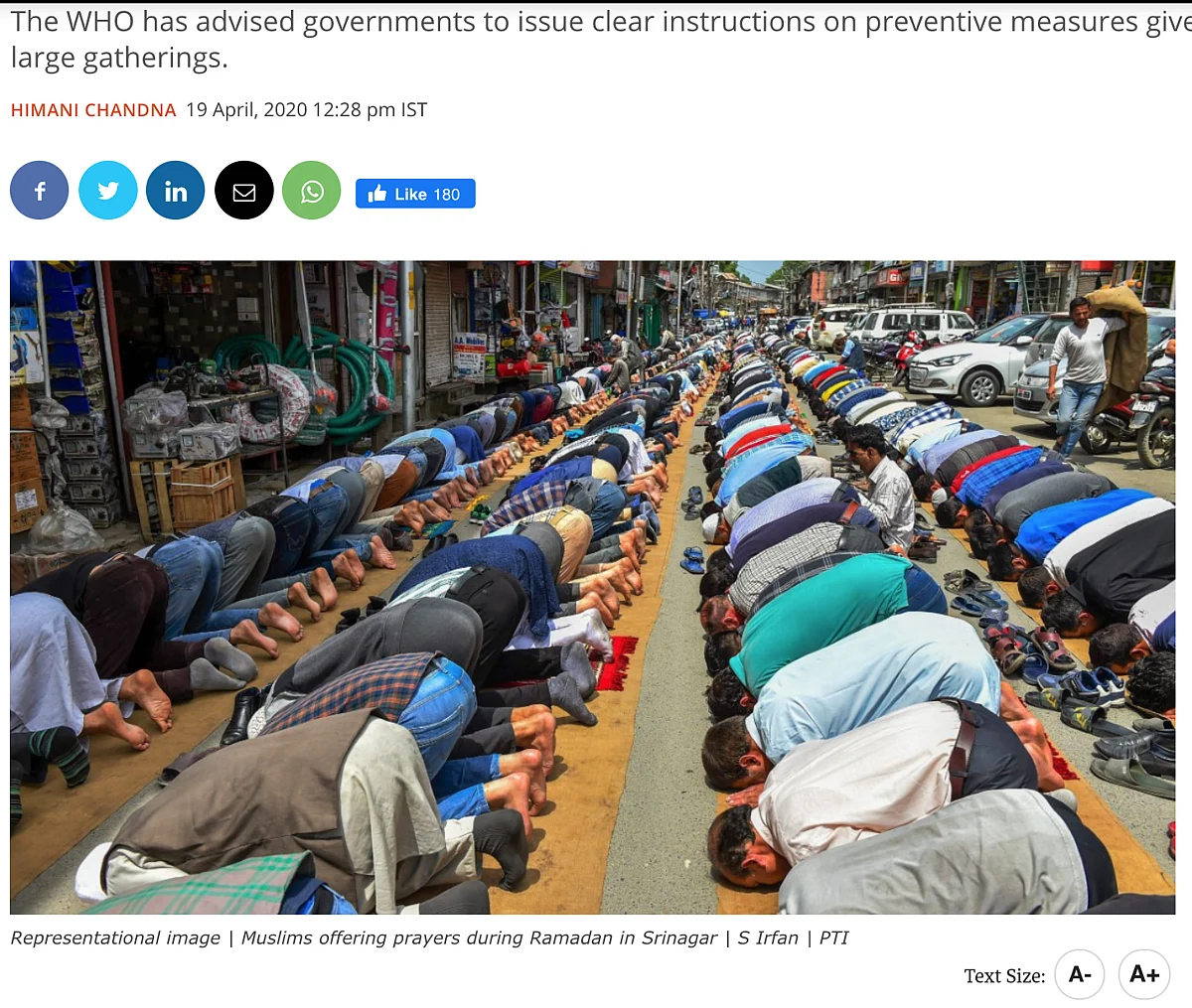 Images From UK, Indonesia Passed off as Ramadan Crowd in India