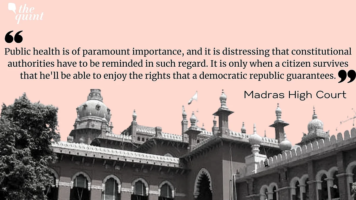 EC Should Be Booked for Murder: Madras HC Chides Poll Body