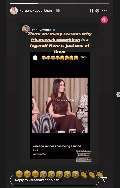 Swara shared a funny fan-made video of Kareena