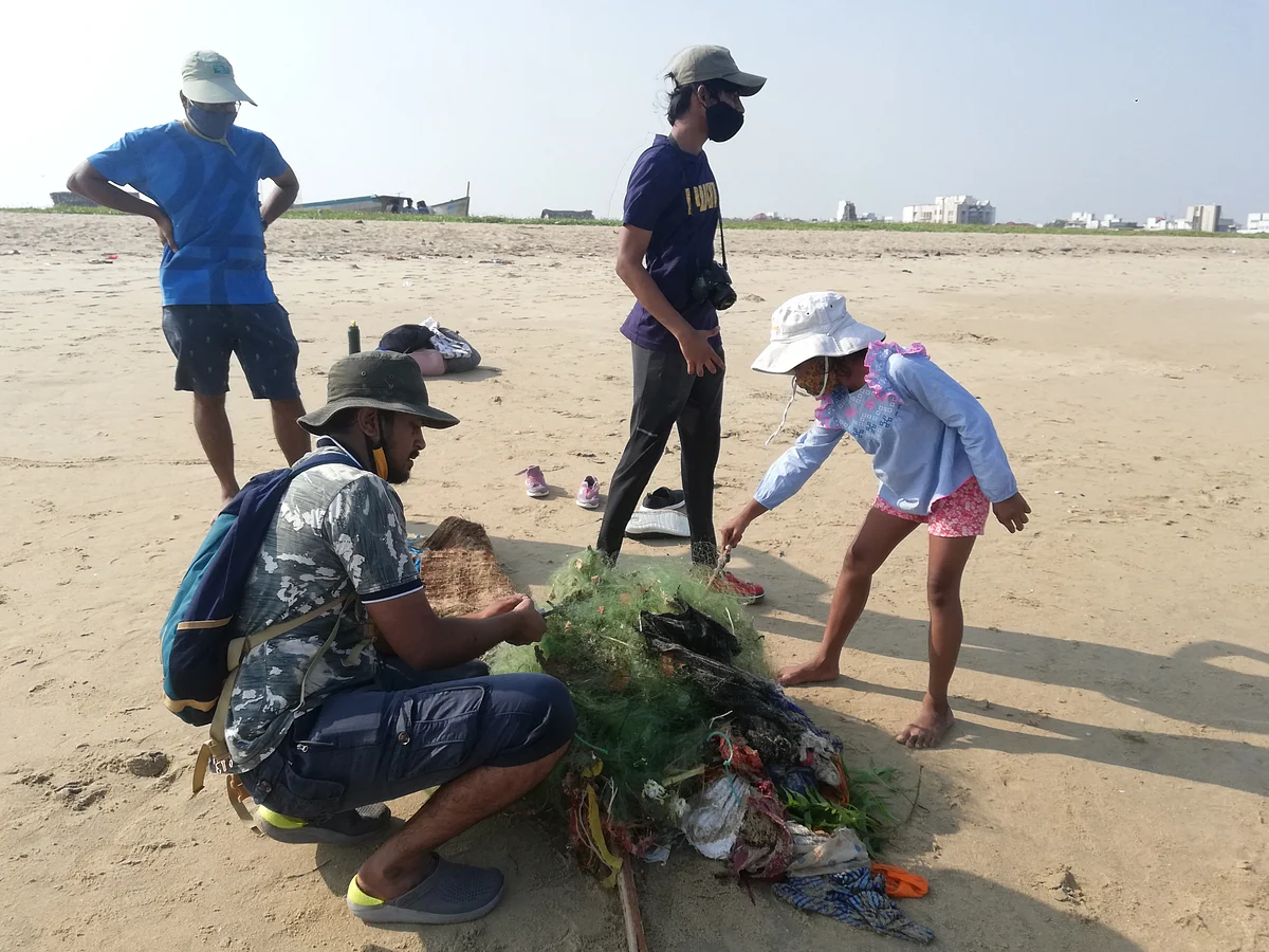 Yuvan has been helping children understand the dependence of human beings on the air, water, land and animals.