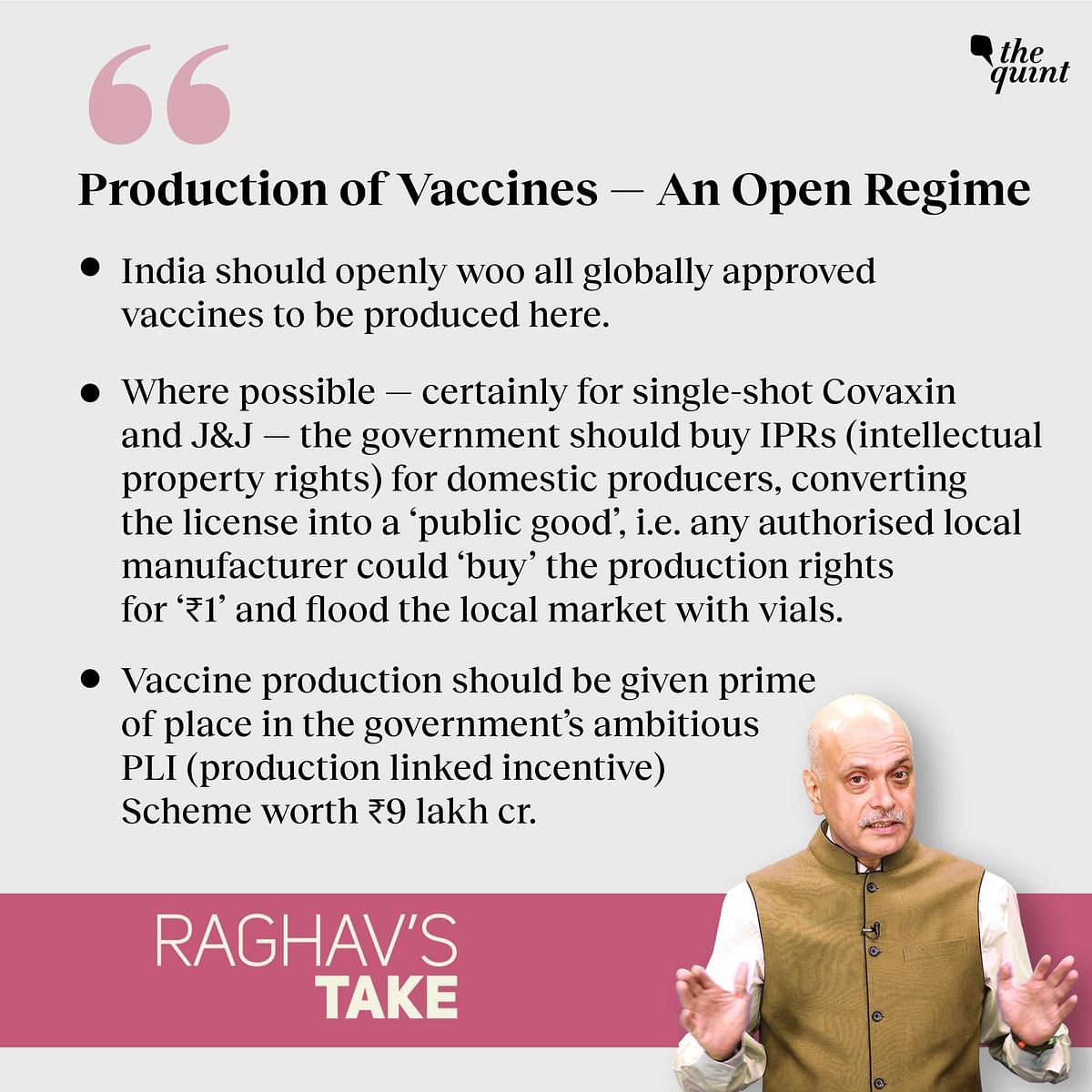VISHNU — ‘Vaccine Investment & Strategically Heightened Nirmaan Undertaking’ —  could be exactly what India needs.