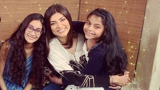 <div class="paragraphs"><p>Sushmita Sen with her daughters Renee and Alisah.</p></div>