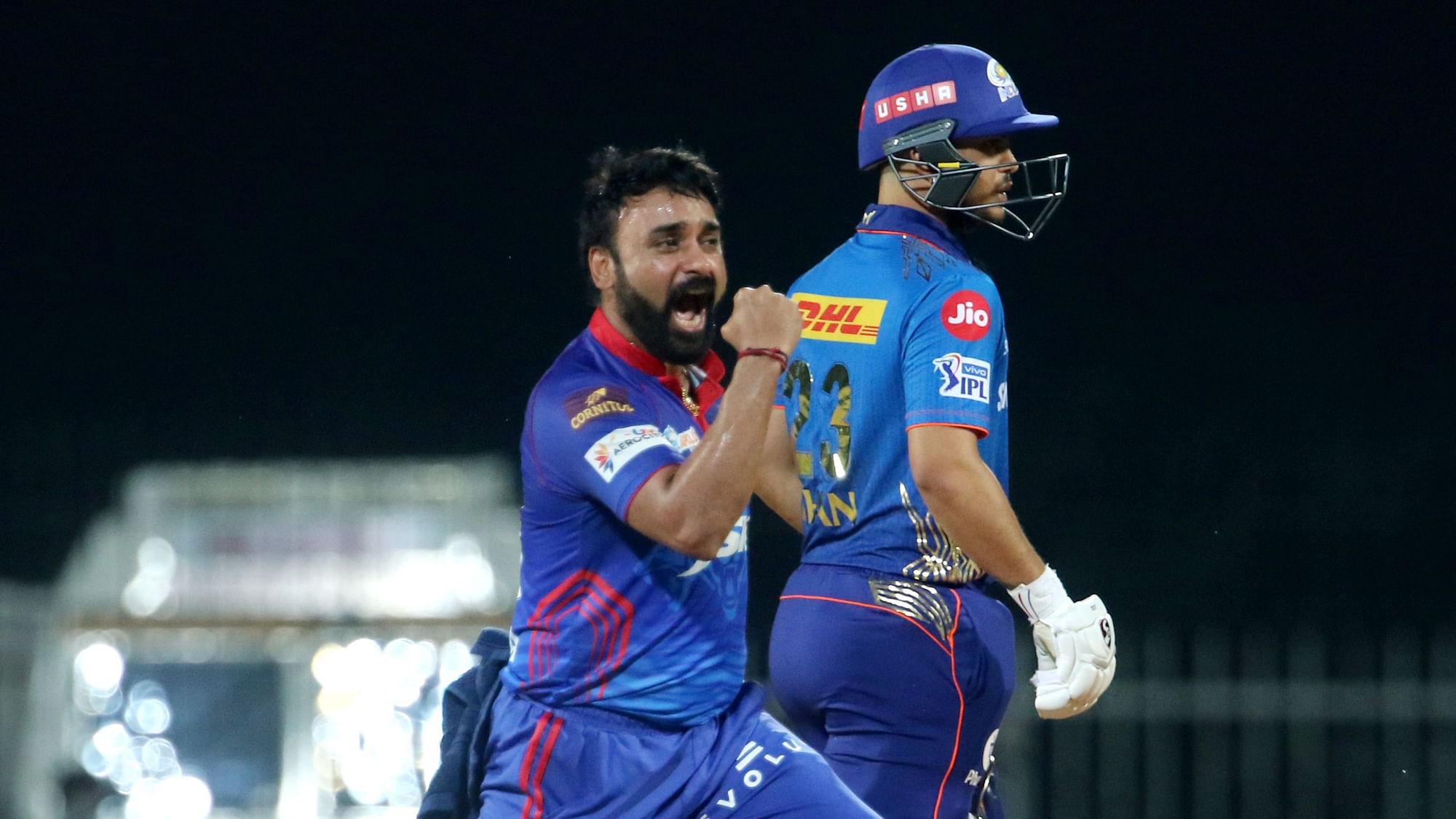 Defending champions Mumbai Indians have been restricted to 137/9 by Delhi Capitals.