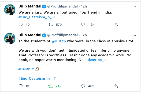 On Camera: IIT Kharagpur Prof Hurls ‘Casteist’ Abuses at Students