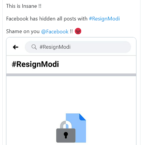 FB Receives Flak for Accidentally Blocking Posts With #ResignModi