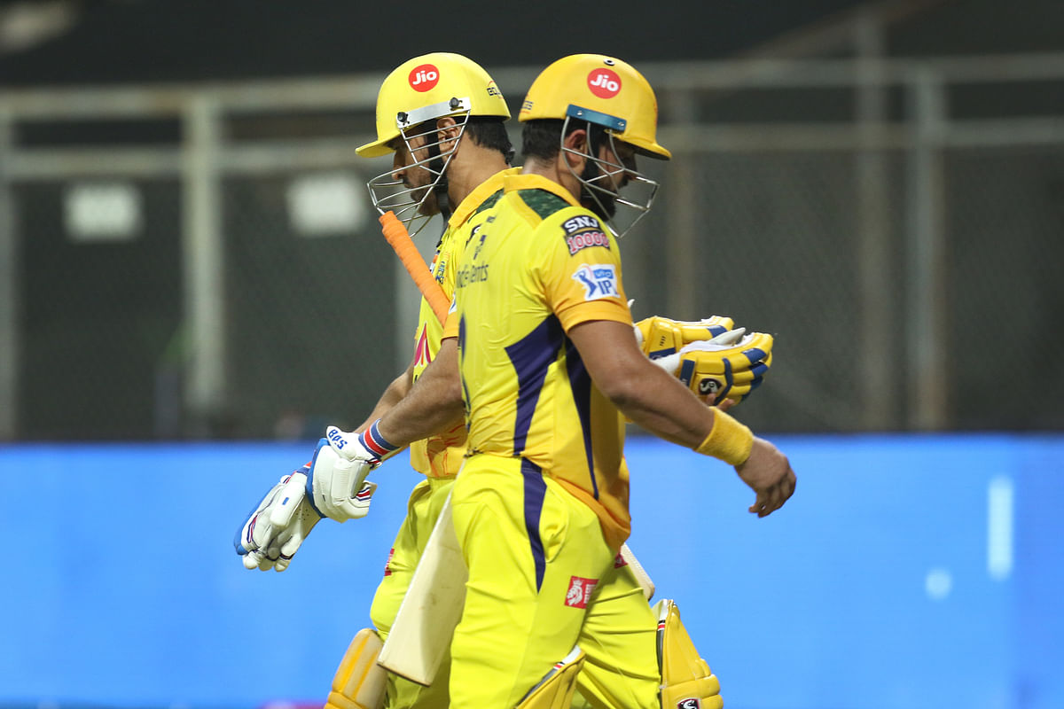 Faf du Plessis top-scored for CSK with 33 as they posted 188/9 after being put into bat first by Sanju Samson.